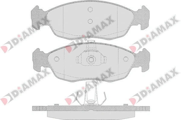 Kit de plaquettes de frein, frein à disque DIAMAX N09066