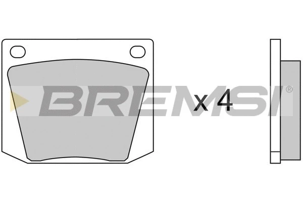 Kit de plaquettes de frein, frein à disque BREMSI BP2031
