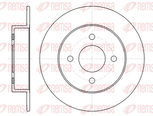 Disque de frein REMSA 61353.00