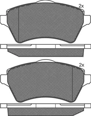 Kit de plaquettes de frein, frein à disque Technika 01512
