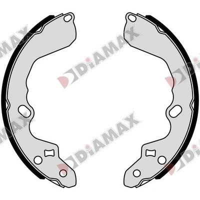 Jeu de mâchoires de frein DIAMAX N01398