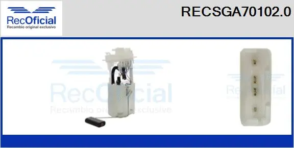 unité d'alimentation de carburant RECOFICIAL RECSGA70102.0