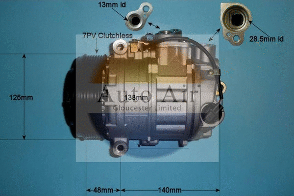 Compresseur, climatisation AUTO AIR GLOUCESTER 14-0308P
