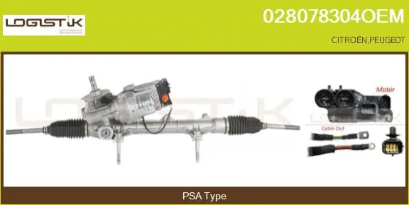 Crémaillère de direction LGK 028078304OEM