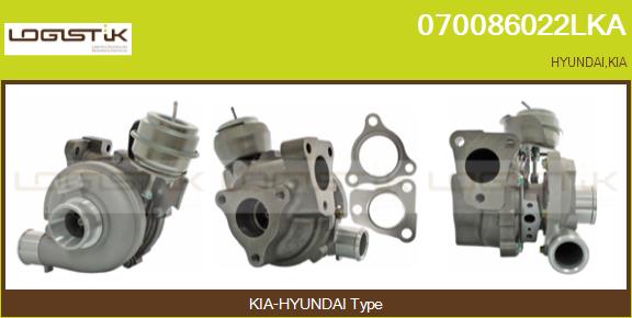 Turbocompresseur, suralimentation LGK 070086022LKA