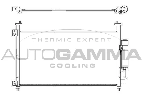 Condenseur, climatisation AUTOGAMMA 104950