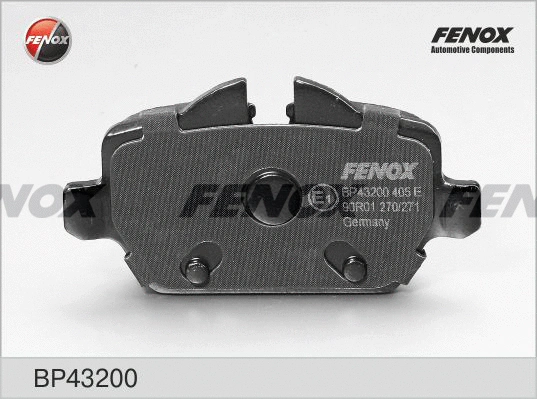 Kit de plaquettes de frein, frein à disque FENOX BP43200