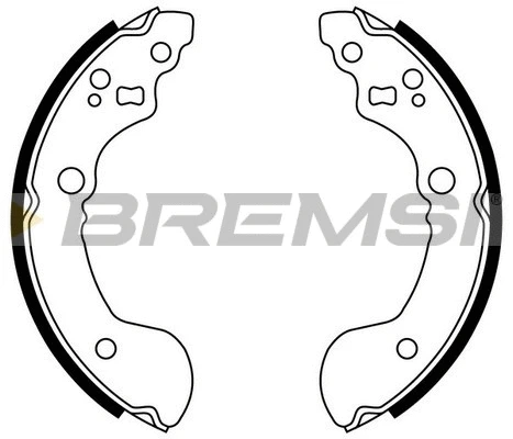 Jeu de mâchoires de frein BREMSI GF0860