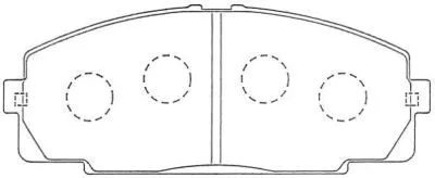 Kit de plaquettes de frein, frein à disque AISIN ASN-254