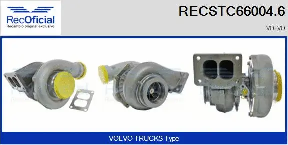 Turbocompresseur, suralimentation RECOFICIAL RECSTC66004.6