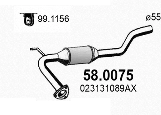 Catalyseur ASSO 58.0075