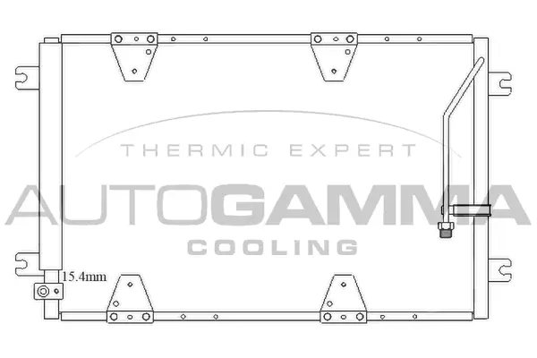 Condenseur, climatisation AUTOGAMMA 105561
