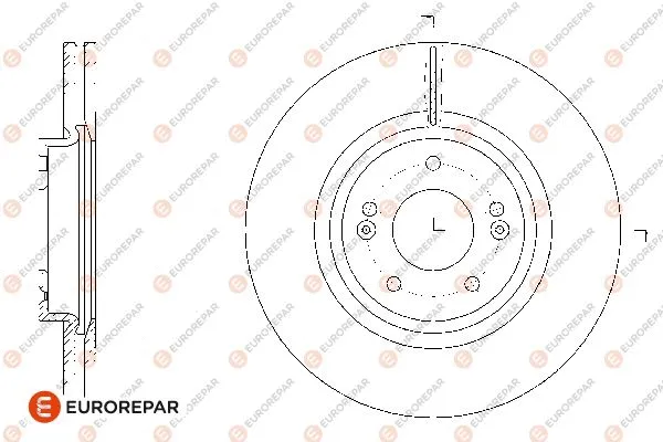 Disque de frein EUROREPAR 1676012880