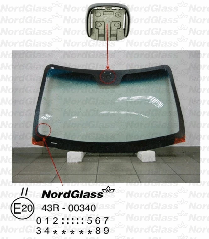 Pare-brise NORDGLASS 4043733