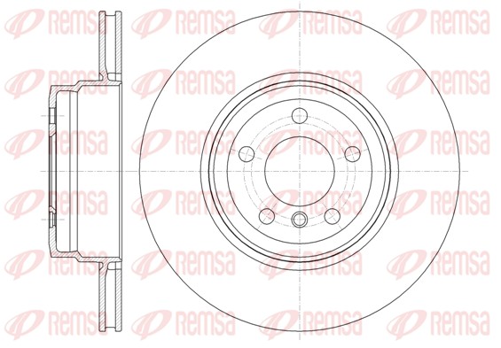 Disque de frein REMSA 61337.10