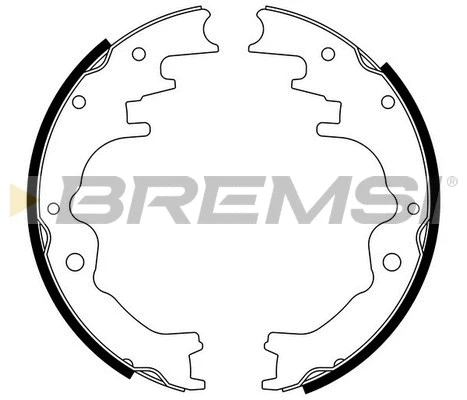 Jeu de mâchoires de frein BREMSI GF0784