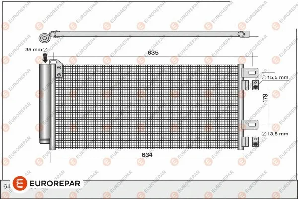 Condenseur, climatisation EUROREPAR 1610159880