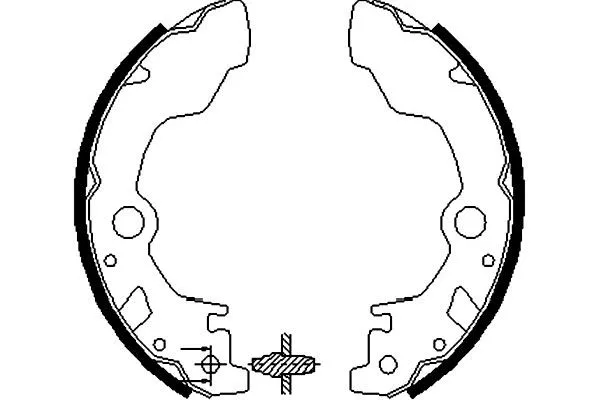 Jeu de mâchoires de frein KAVO PARTS KBS-8405