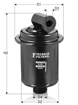 Filtre à carburant TECNECO FILTERS IN8864