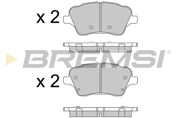 Kit de plaquettes de frein, frein à disque BREMSI BP3545