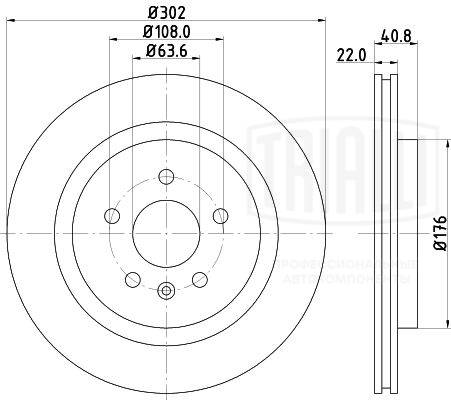 Disque de frein TRIALLI DF 106118