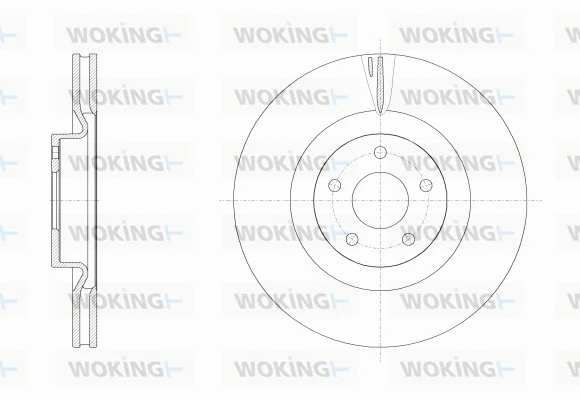 Disque de frein WOKING D62558.10