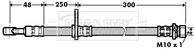 Flexible de frein BORG & BECK BBH7362