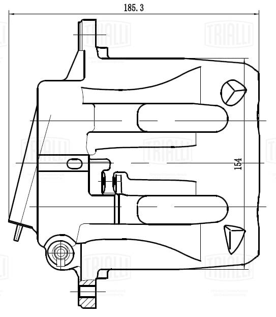 Étrier de frein TRIALLI CF 032004