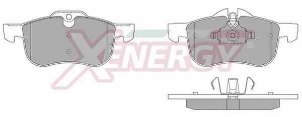Kit de plaquettes de frein, frein à disque AP XENERGY X40756