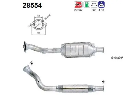 Catalyseur AS 28554
