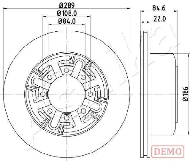 Disque de frein 4X4 ESTANFI EST-61-00-0222C