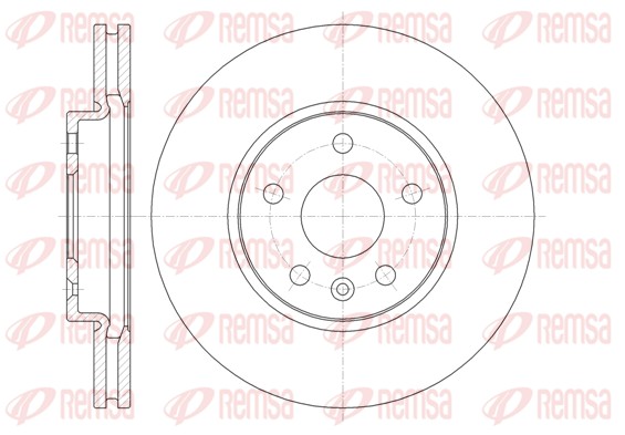 Disque de frein REMSA 61313.10