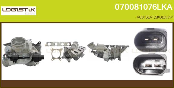 Turbocompresseur, suralimentation LGK 070081076LKA