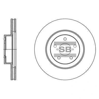 Disque de frein Hi-Q SD4703