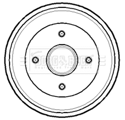 Tambour de frein BORG & BECK BBR7141