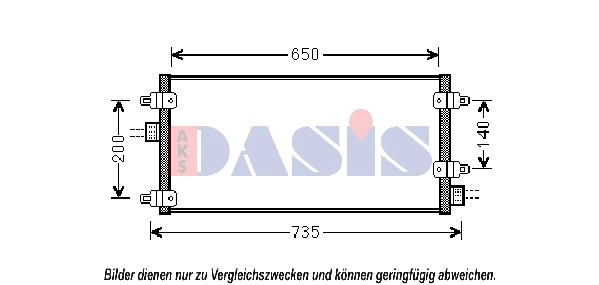 Condenseur, climatisation AKS DASIS 302005N