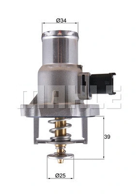 Thermostat, liquide de refroidissement WILMINK GROUP WG2224791