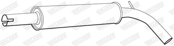 Silencieux central WALKER 71341