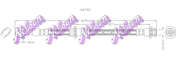 Flexible de frein KAWE H4742