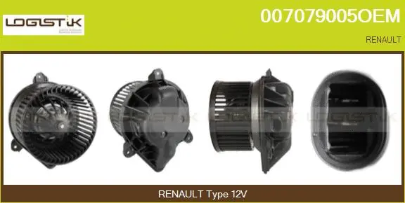 Pulseur d'air habitacle LGK 007079005OEM