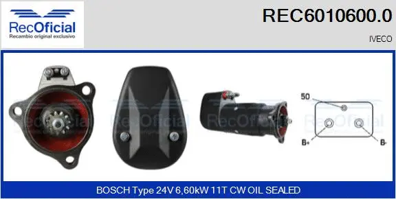 Démarreur RECOFICIAL REC6010600.0