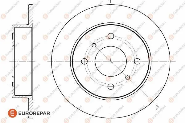Disque de frein EUROREPAR 1618875480