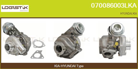 Turbocompresseur, suralimentation LGK 070086003LKA