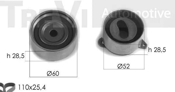 Kit de courroie crantée TREVI AUTOMOTIVE KD1141
