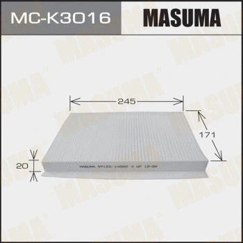Filtre, air de l'habitacle MASUMA MC-K3016