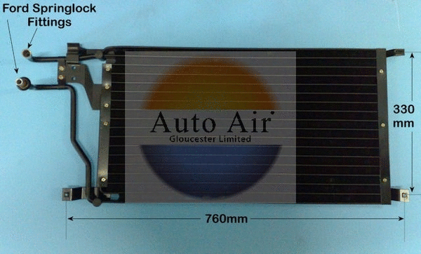 Condenseur, climatisation AUTO AIR GLOUCESTER 16-5113