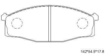 Kit de plaquettes de frein, frein à disque ASIMCO KD1204
