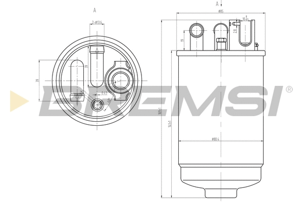 Filtre à carburant BREMSI FE0829