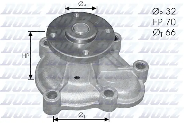 Pompe à eau, refroidissement du moteur DOLZ O130