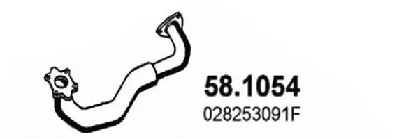 Tuyau d'échappement ASSO 58.1054